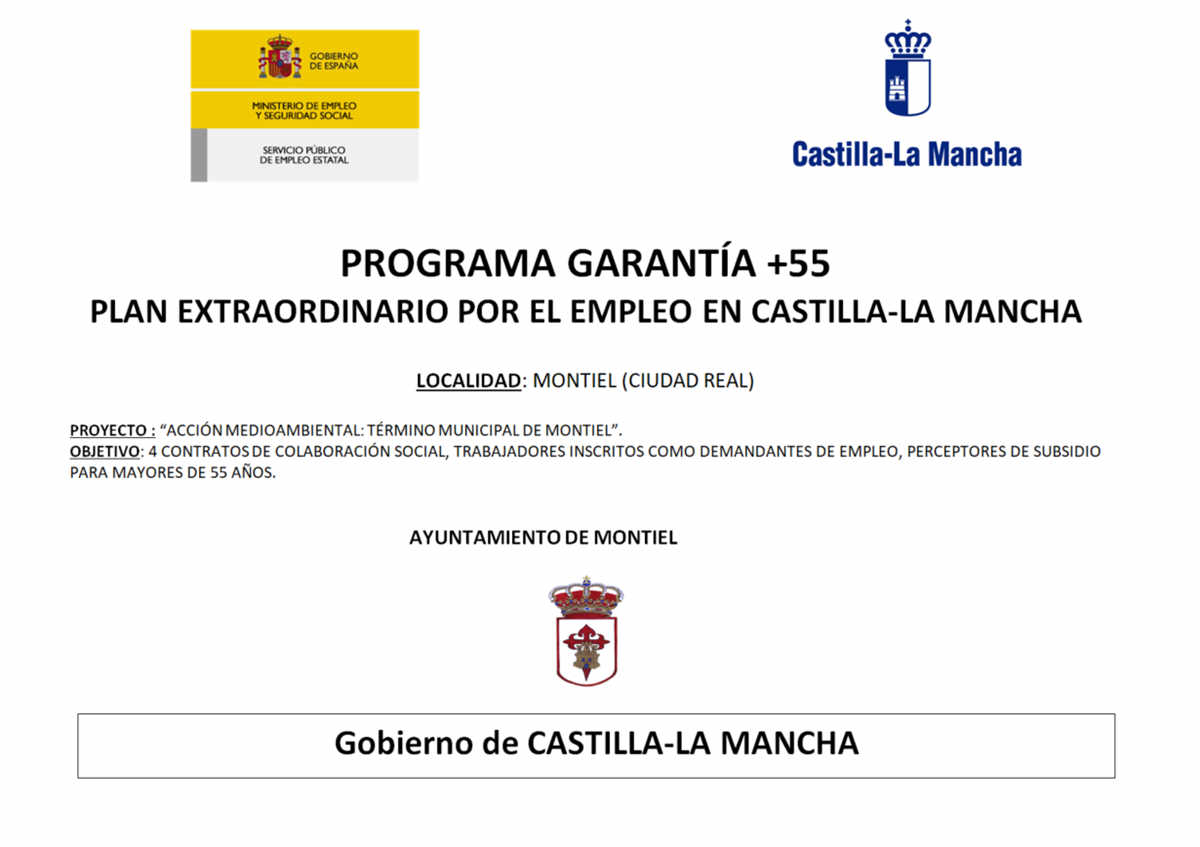 Plan extraordinario de Empleo + 55