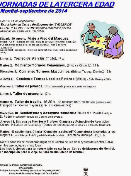 Jornadas Culturales de la Tercera Edad